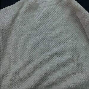 Rue21 White Textured Sweatshirt